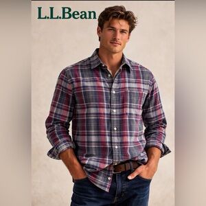 L.L.Bean‎ buttons up men’s shirts size L 100% cotton